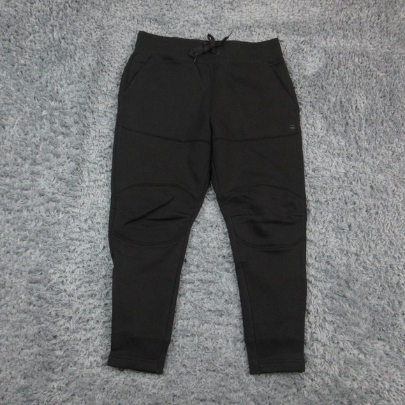 G-Star RAW Pants Mens Medium Black ASHOR Sweat Joggers Ankle Zip 32x24 NWT